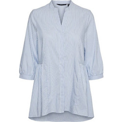 Vero Moda Clara Γυναικείο Καλοκαιρινό Top Βαμβακερό Γαλάζιο 10248641
