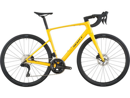 Scott Addict 40 2026 Ποδήλατο Δρόμου 28" Carbon με 24 Ταχύτητες και Δισκόφρενα Κίτρινο