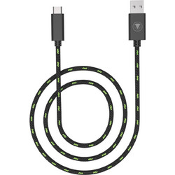 Snakebyte SB916274 Braided USB-A to USB-C 3m Black Green