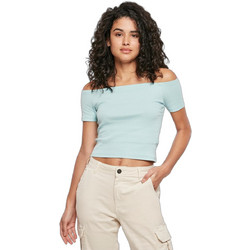 Urban Classics Γυναικείο Καλοκαιρινό Crop Top Ριπ Γαλάζιο TB1500-02909