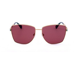 Max & Co MO0104 30S Γυναικεία Γυαλιά Ηλίου Τετράγωνα Μεταλλικά Χρυσά με Ροζ Φακό