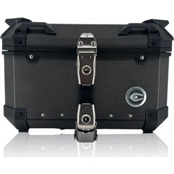 Coocase Q1 Μπαγκαζιέρα Μηχανής Αλουμινίου 45lt Brushed Titan