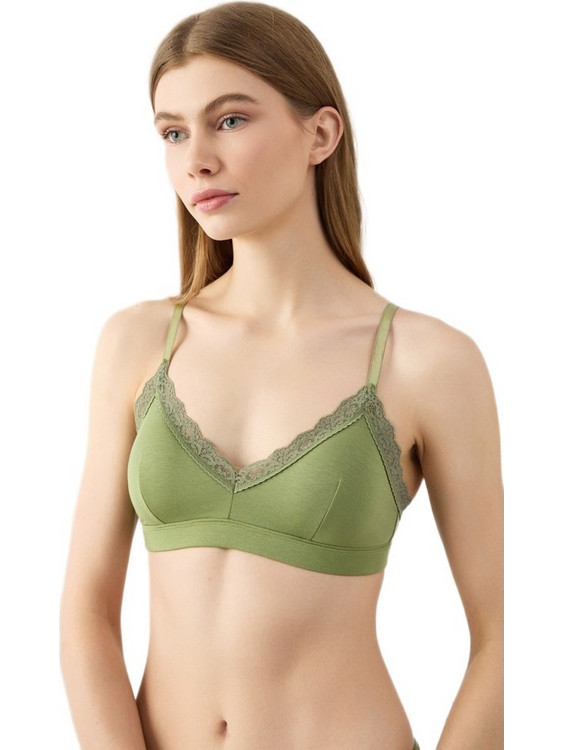 Minerva Bralette χωρίς Μπανέλα Πράσινο 90-8152B-056