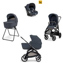 Inglesina Aptica Quattro 2026 Καρότσι Μωρού 3 σε 1 Sapphire Blue Litio Black KA61T0SRB