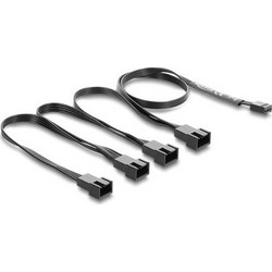 DeLOCK 84540 Καλώδιο Τροφοδοσίας 4-Pin PWM to 4 x 4-Pin PWM 0.4m Black