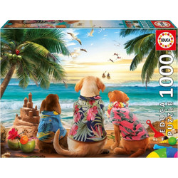 Puzzle Educa Dogs On The Beach 1000 Κομμάτια