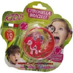 Brand Italia Citronella & Neem Εντομοαπωθητικό Βραχιόλι για Παιδιά Ροζ