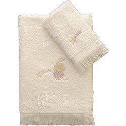 Kocoon Bunny Bloom Σετ Παιδικές Πετσέτες 2τμχ 380gr/m²