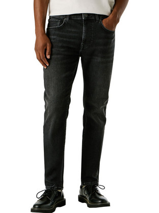 Pepe Jeans Stanley Ανδρικό Τζιν Παντελόνι Ελαστικό Κανονική Εφαρμογή Μαύρο PM20839969UA4-000