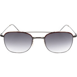 Safilo LINEA 01/S V81 Ανδρικά Γυαλιά Ηλίου Τετράγωνα Μεταλλικά Ασημί με Γκρι Φακό