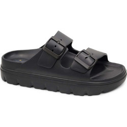 Level Anatomic Γυναικείες Παντόφλες Καλοκαιρινές Flatforms Ανατομικές Αντιολισθητικές Μαύρες 175