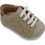 Gorgino Βαπτιστικά Sneakers Αγκαλιάς για Αγόρι Δερμάτινα Εκρού B100