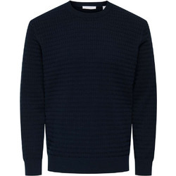 Only & Sons Ανδρική Πλεκτή Μπλούζα Navy Μπλε 22035030