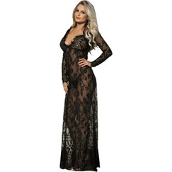 Subblime Sexy Φόρεμα See Through με Δαντέλα Μαύρο D-220668