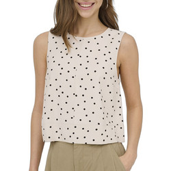 Only Γυναικείο Καλοκαιρινό Crop Top Μπεζ 15364286