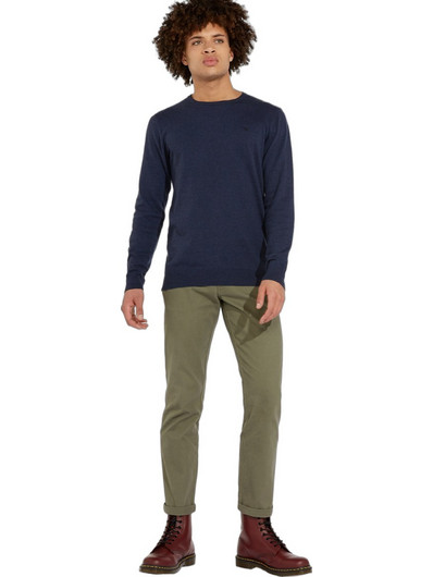 Wrangler Ανδρική Πλεκτή Μπλούζα Navy Μπλε W8A02P114