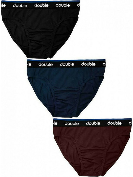 Double Ανδρικά Σλιπ Βαμβακερά 3Pack