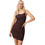 Guess Jen Mini Καλοκαιρινό Βραδινό Φόρεμα Πλεκτό Σοκολατί W6GKAAZ0783-FN09