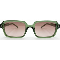 Enzo SZ8823 C3 Γυναικεία Γυαλιά Ηλίου Τετράγωνα Κοκάλινα Πράσινα με Καφέ Φακό