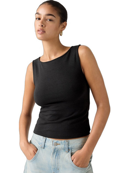 Levi's Γυναικείο Καλοκαιρινό Top Βαμβακερό Μαύρο 005IZ-0001