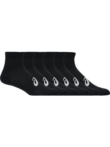 ASICS Ανδρικές Κάλτσες Κοντές Μαύρες 6Pack 3033C303-001