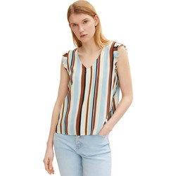 Tom Tailor Γυναικείο Καλοκαιρινό Top Γαλάζιο 1031290-29574