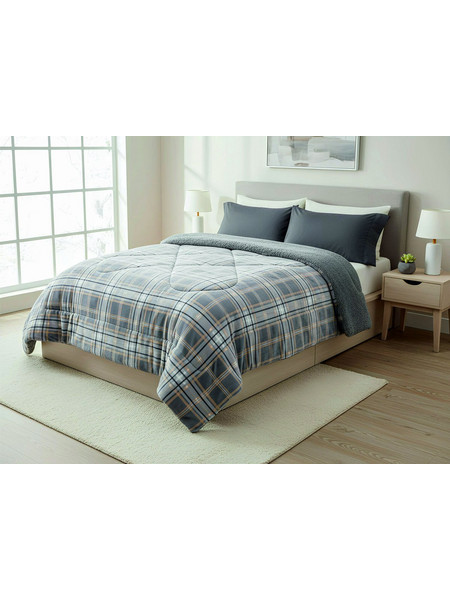 Kipper Κουβερτοπάπλωμα Υπέρδιπλο 220x240 Hector Blue