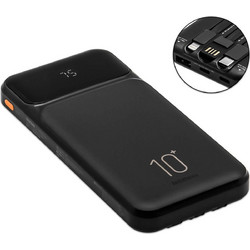 Remax RPP-683 Power Bank 10000mAh 10.5W με Ενσωματωμένα Καλώδια USB-C & Lightning Black