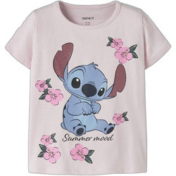 Name It Lilo & Stitch Παιδικό T-Shirt Κοντομάνικο Ροζ 13255625