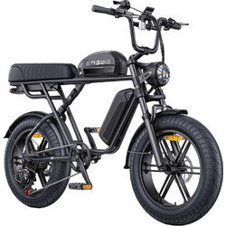 Engwe M1 1686 Ηλεκτρικό Fat Bike 20" 250W με 7 Ταχύτητες και Δισκόφρενα Μαύρο