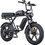 Engwe M1 1686 Ηλεκτρικό Fat Bike 20" 250W με 7 Ταχύτητες και Δισκόφρενα Μαύρο