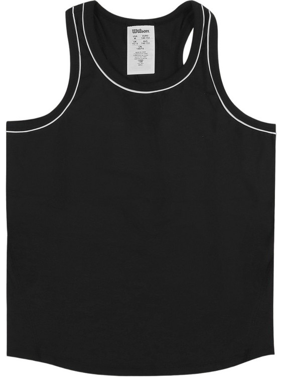 Wilson Παιδικό T-Shirt Αμάνικο Μαύρο WYG0000411-BKA