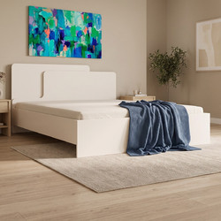 Pakoworld Lucabel Κρεβάτι Υπέρδιπλο Ξύλινο με Τελάρο 160x200cm 192-000074