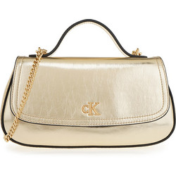 Calvin Klein Γυναικείο Τσαντάκι Χειρός από Δερματίνη Χρυσό LV04F3306G-3JG