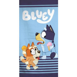 Borea Bluey Ice Cream Παιδική Πετσέτα Θαλάσσης Microfiber Γαλάζια 70x140cm