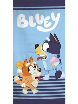 Borea Bluey Ice Cream Παιδική Πετσέτα Θαλάσσης Microfiber Γαλάζια 70x140cm