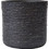 Plastona Mod Γλάστρα Στρογγυλή Πήλινη Μαύρη 25x24cm 00.03.34505