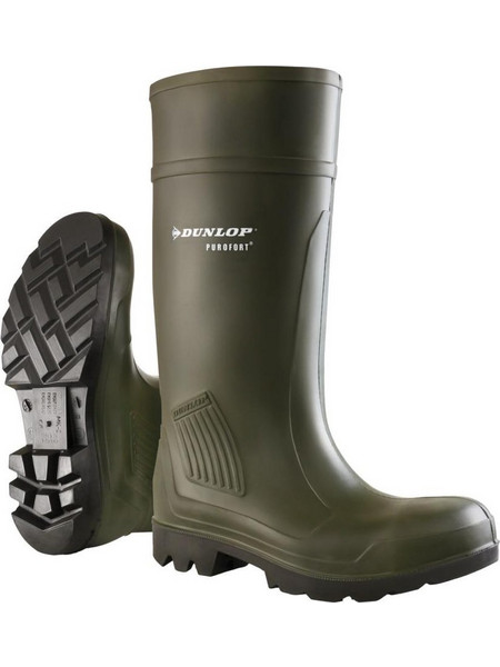 Dunlop Purofort Professional Γαλότσες Ασφαλείας Γονάτου Χακί