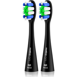 Niceboy Sonic Lite Hard Black Ανταλλακτικές Κεφαλές Ηλεκτρικής Οδοντόβουρτσας 2τμχ