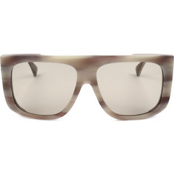 Max Mara MM0073 20E Γυναικεία Γυαλιά Ηλίου Τετράγωνα Κοκάλινα Μπεζ με Καφέ Φακό