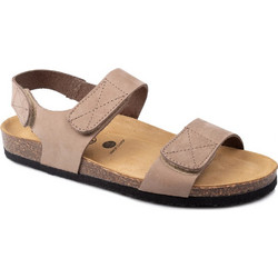 Plakton Γυναικεία Σανδάλια Suede Ανατομικά Καφέ 185968