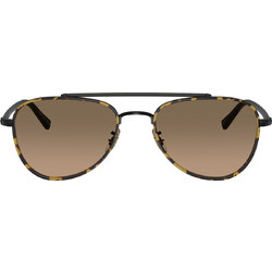 Oliver OV1372ST5062GN52-19-145 Ανδρικά Γυαλιά Ηλίου Aviator Μεταλλικά Ταρταρούγα με Καφέ Φακό