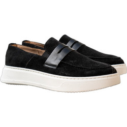 Northway Ανδρικά Μοκασίνια Loafers Καστόρινα Μαύρα 903