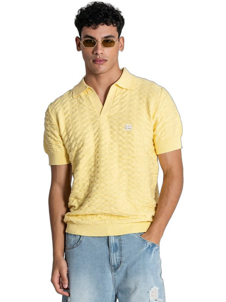Gianni Kavanagh Ανδρική Μπλούζα Polo Κοντομάνικη Κίτρινη GKM007632