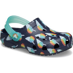 Crocs Classic Clog Παιδικά Παπούτσια Θαλάσσης για Αγόρι Ανατομικά Navy Μπλε Τιρκουάζ 213267-410