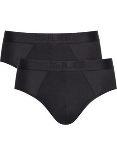 Sloggi Ανδρικά Σλιπ Βαμβακερά Μαύρα 2Pack 10226740-0004