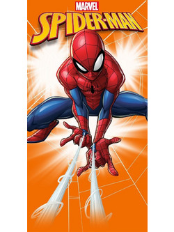 Dimcol Spider-Man 532 Παιδική Πετσέτα Θαλάσσης Microfiber Πορτοκαλί 70x140cm 54460912077