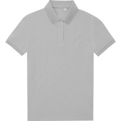 B & C Γυναικεία Μπλούζα Polo Κοντομάνικη Γκρι PW465-213
