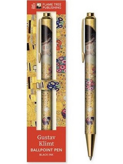 Flame Tree Publishing Gustav Klimt Στυλό Διαρκείας Μαύρο