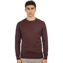 Double Ανδρική Πλεκτή Μπλούζα Καφέ KNIT-8000